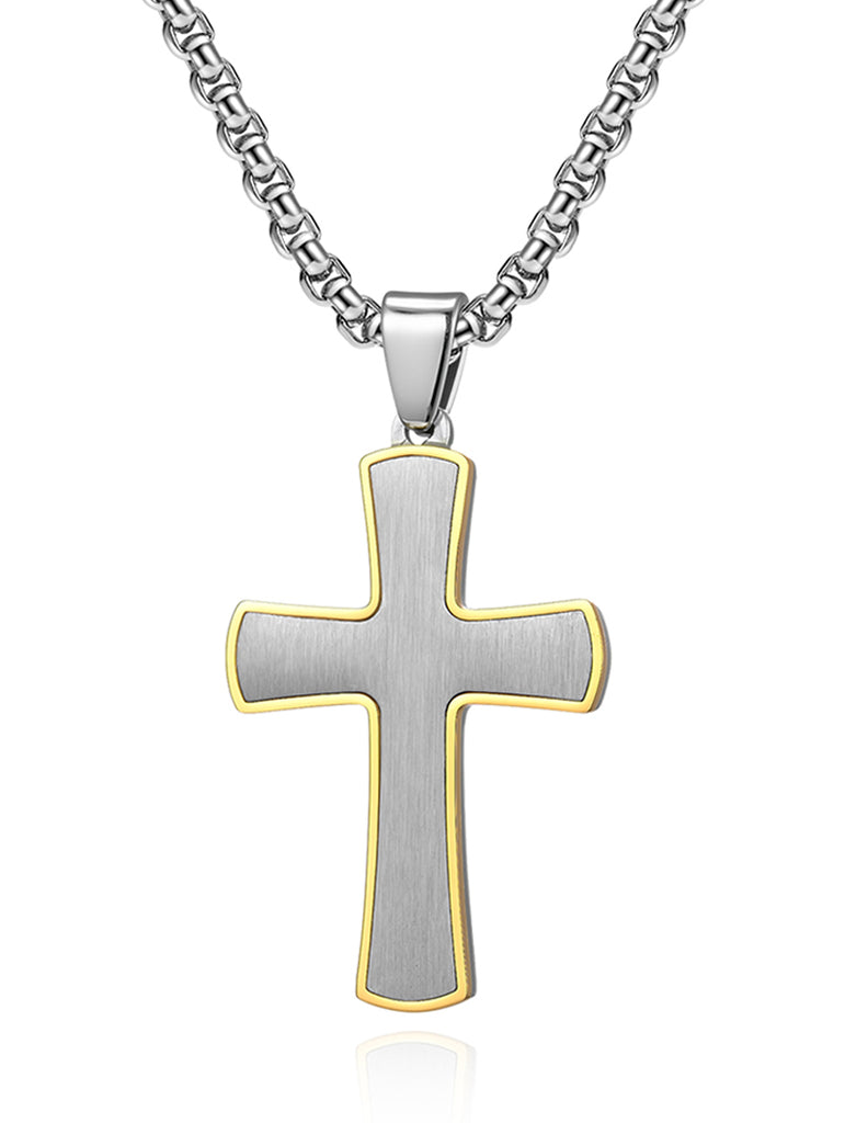 14k Yellow Gold Cross Pendant Necklace – Smyth Jewelers